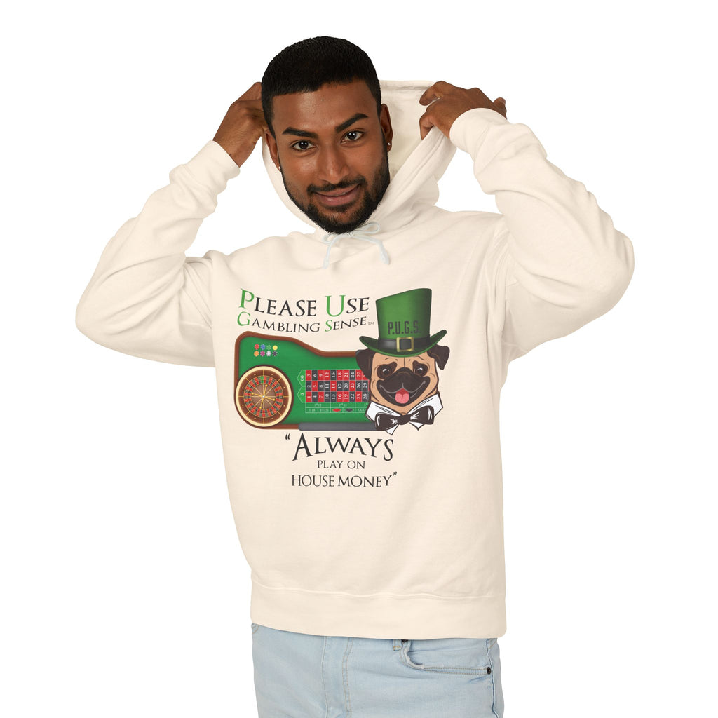 Funny roulette graphic hoodie by P.U.G.S. Apparel