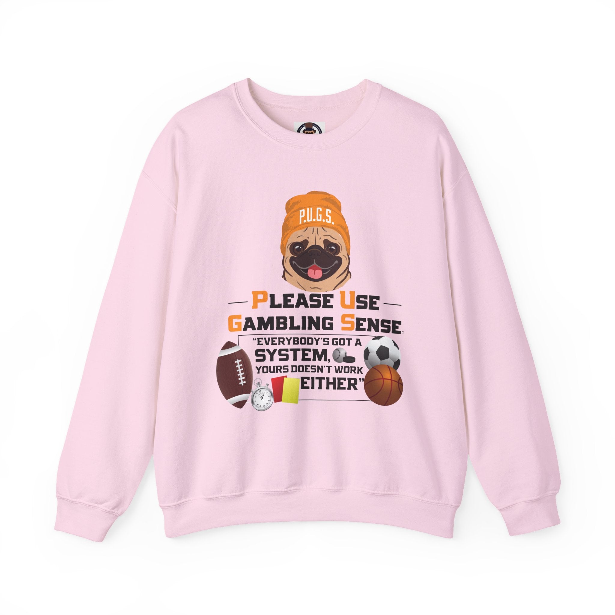 Funny Sports Betting Graphic Sweatshirt by P.U.G.S. apparel
