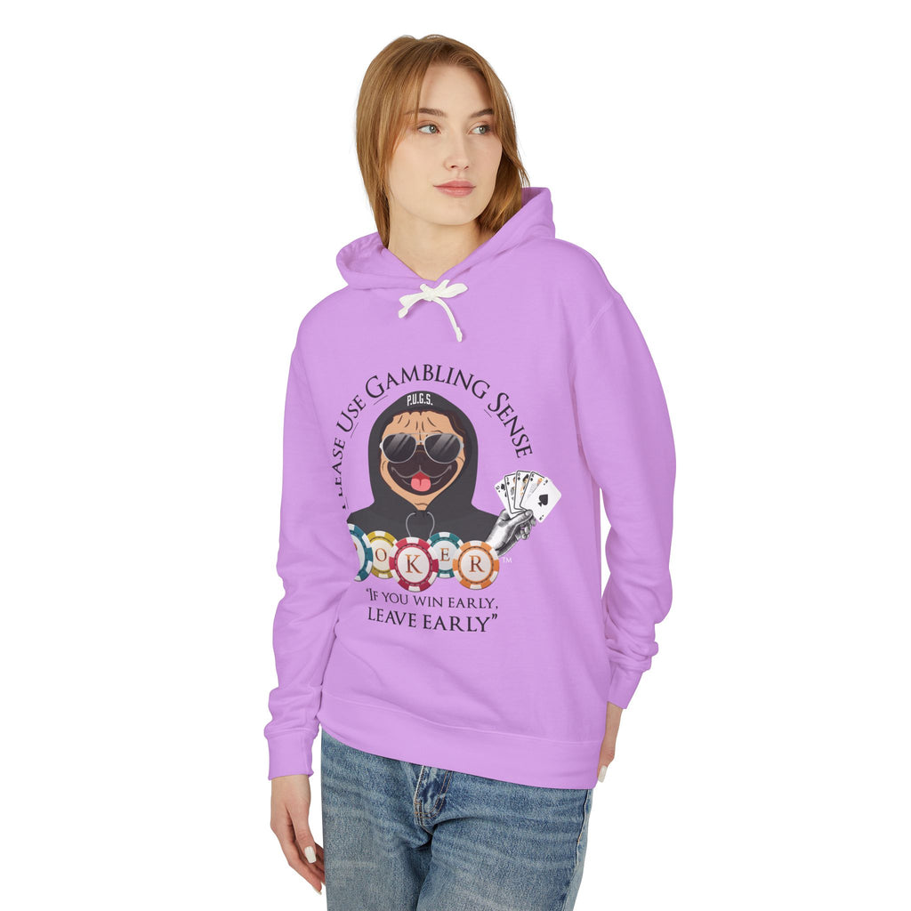 Funny poker graphic hoodie by P.U.G.S. apparel