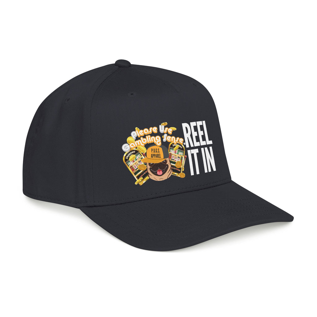 Slot Machines “Free Play” Mid Profile Baseball Cap by P.U.G.S. Apparel