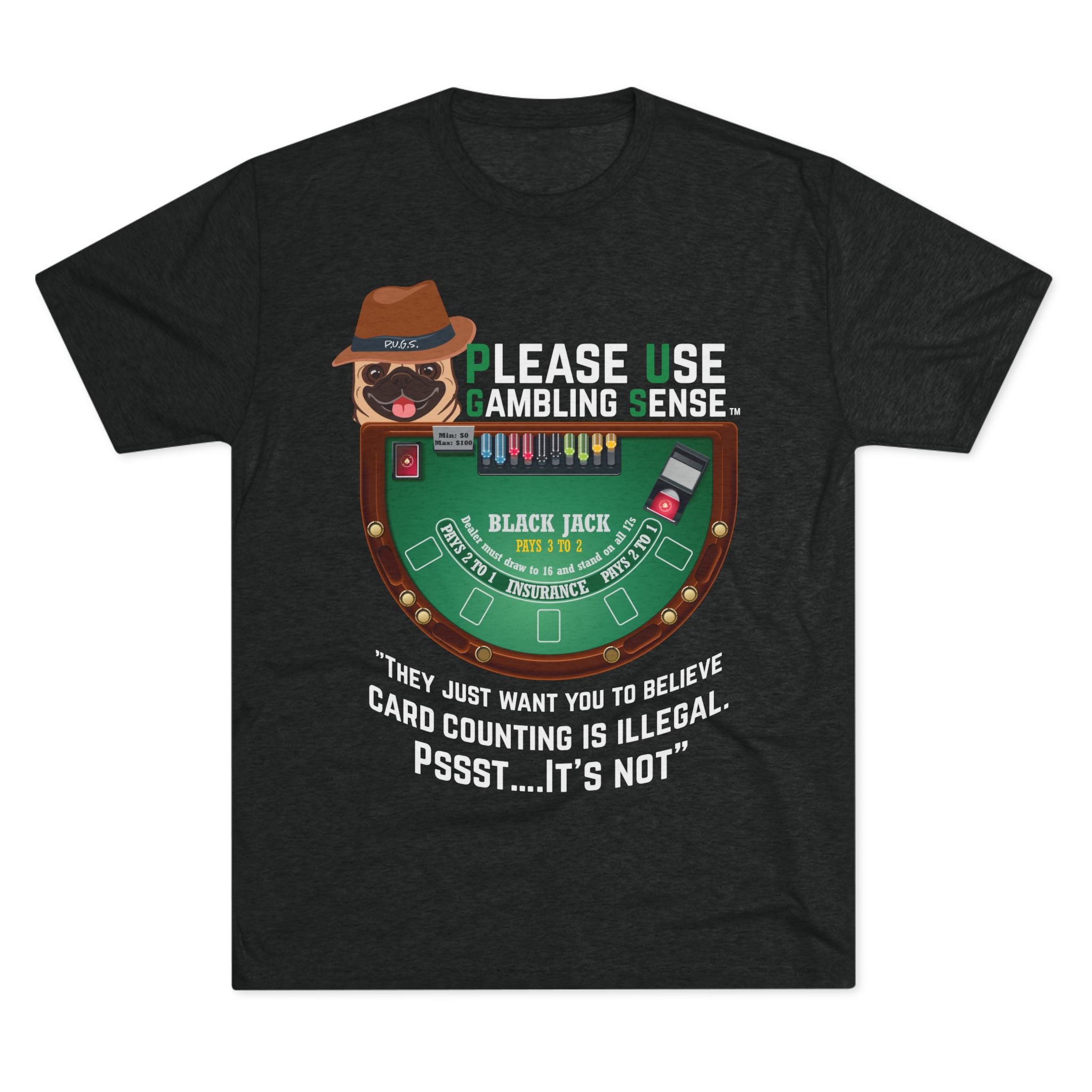 P.U.G.S. Apparel Blackjack Graphic Tee