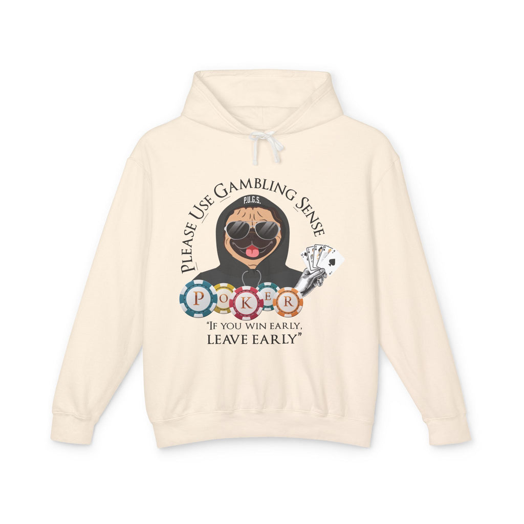 Funny poker graphic hoodie by P.U.G.S. apparel