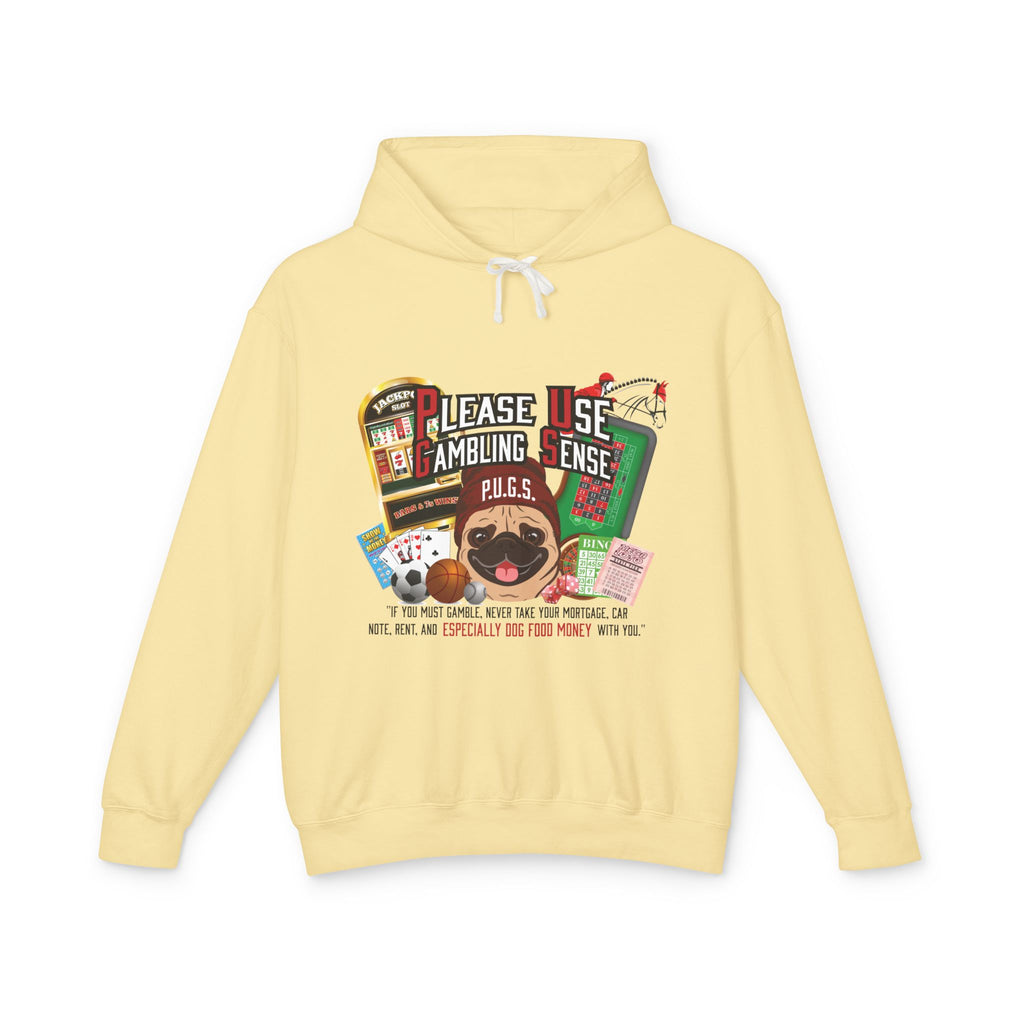 Funny gambling graphic hoodie by P.U.G.S. Apparel