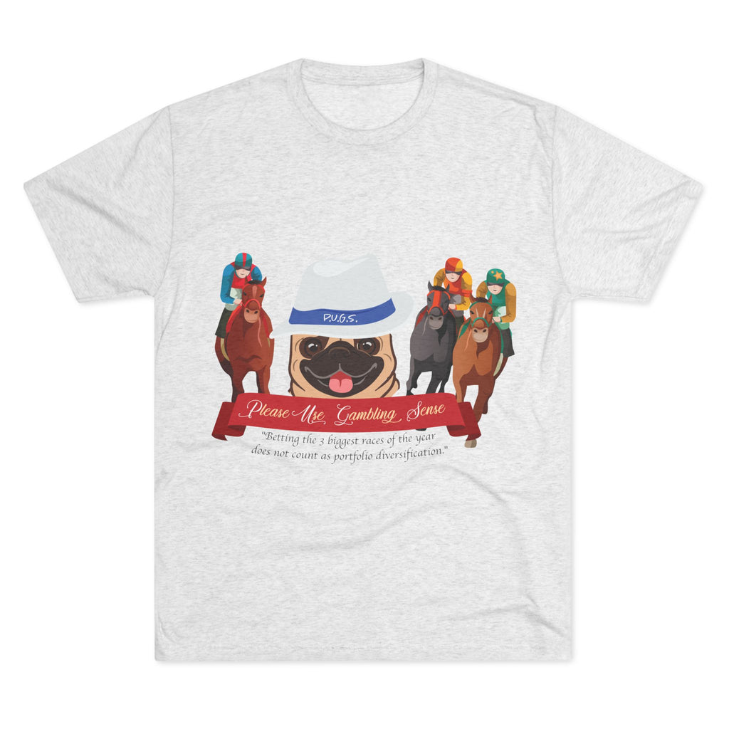 funny horse racing graphic tee by P.U.G.S. Apparel