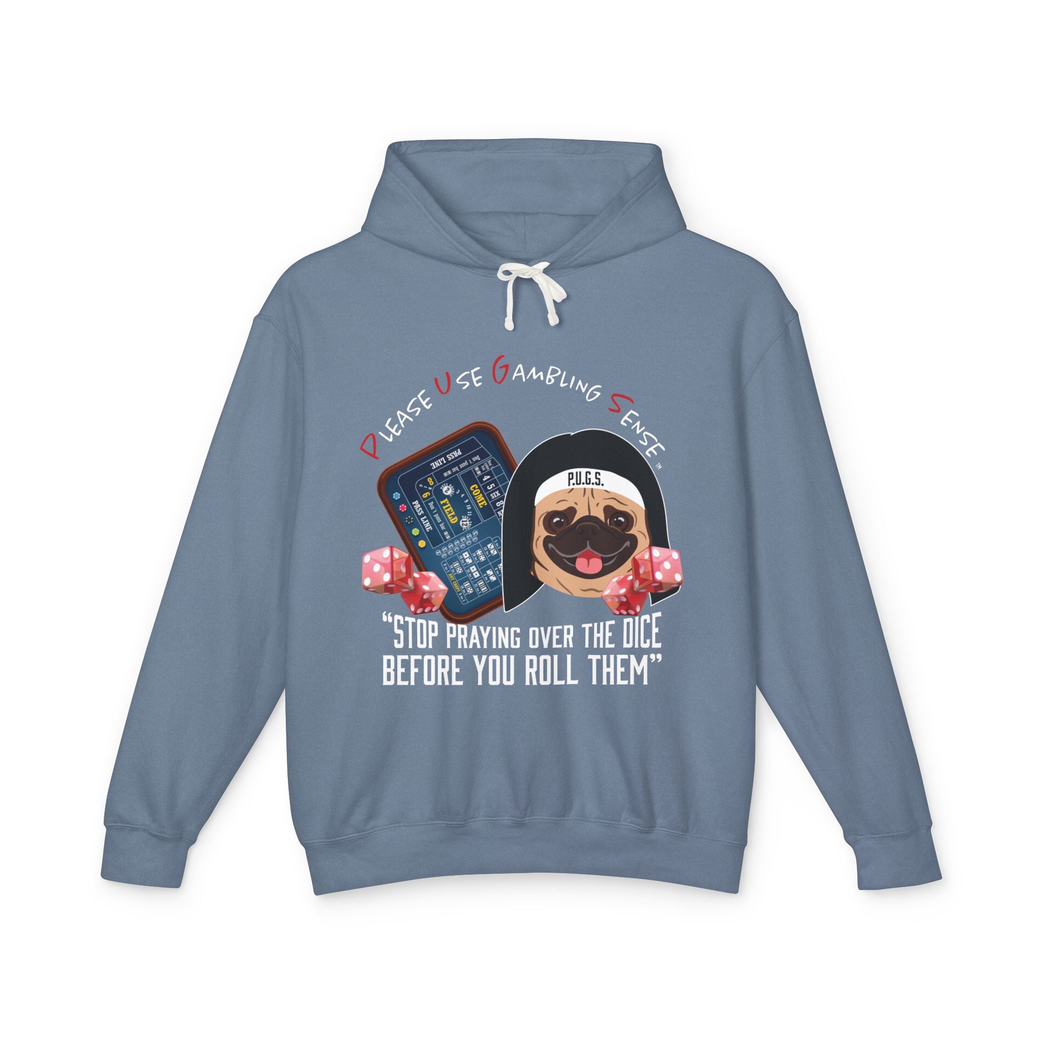 Funny Craps Hoodie by P.U.G.S. Apparel