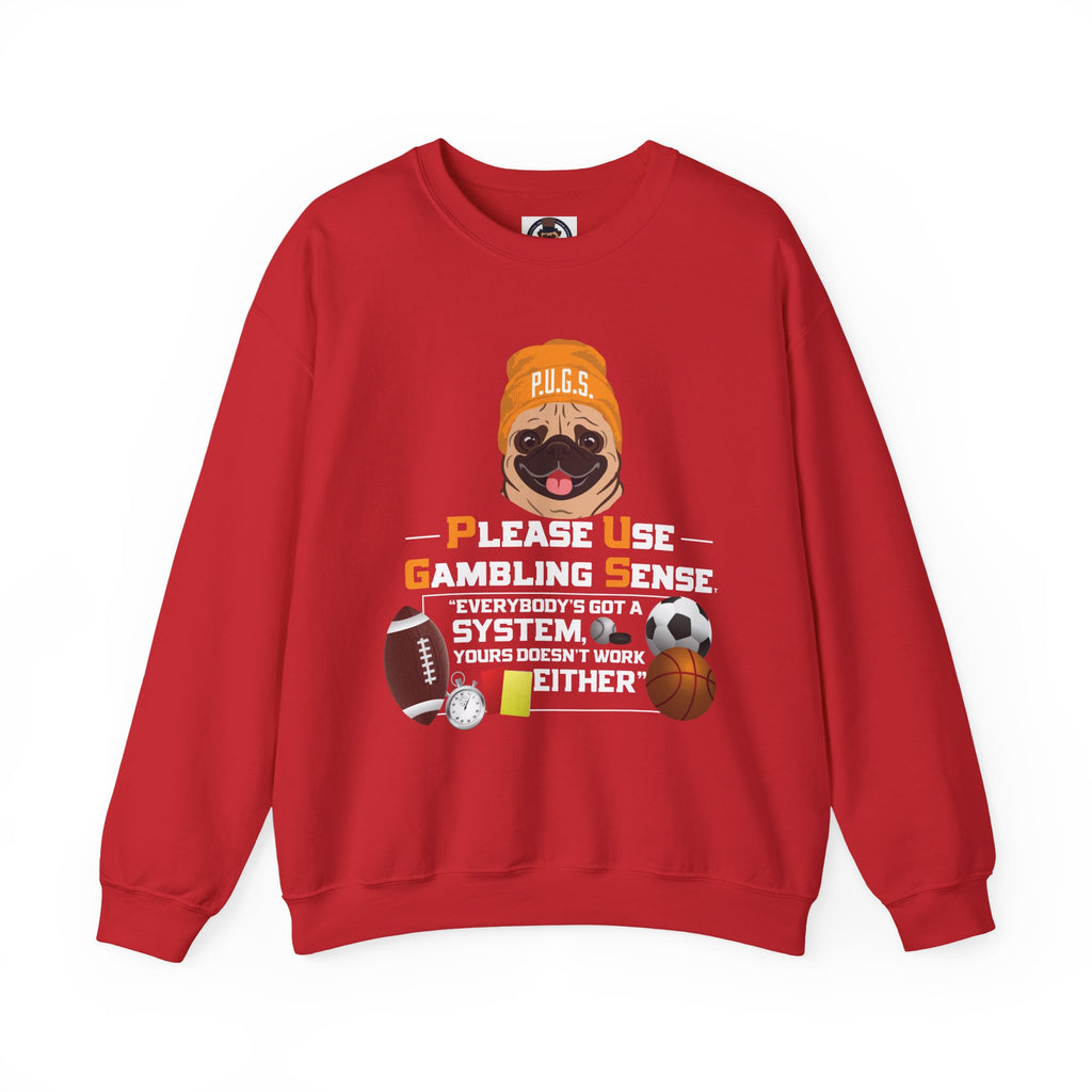 Funny Sports Betting Graphic Sweatshirt by P.U.G.S. apparel