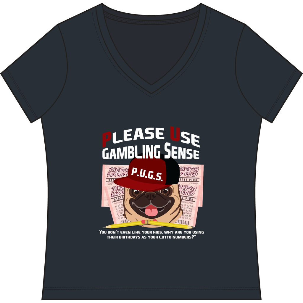 funny lottery graphic tee by P.U.G.S. apparel