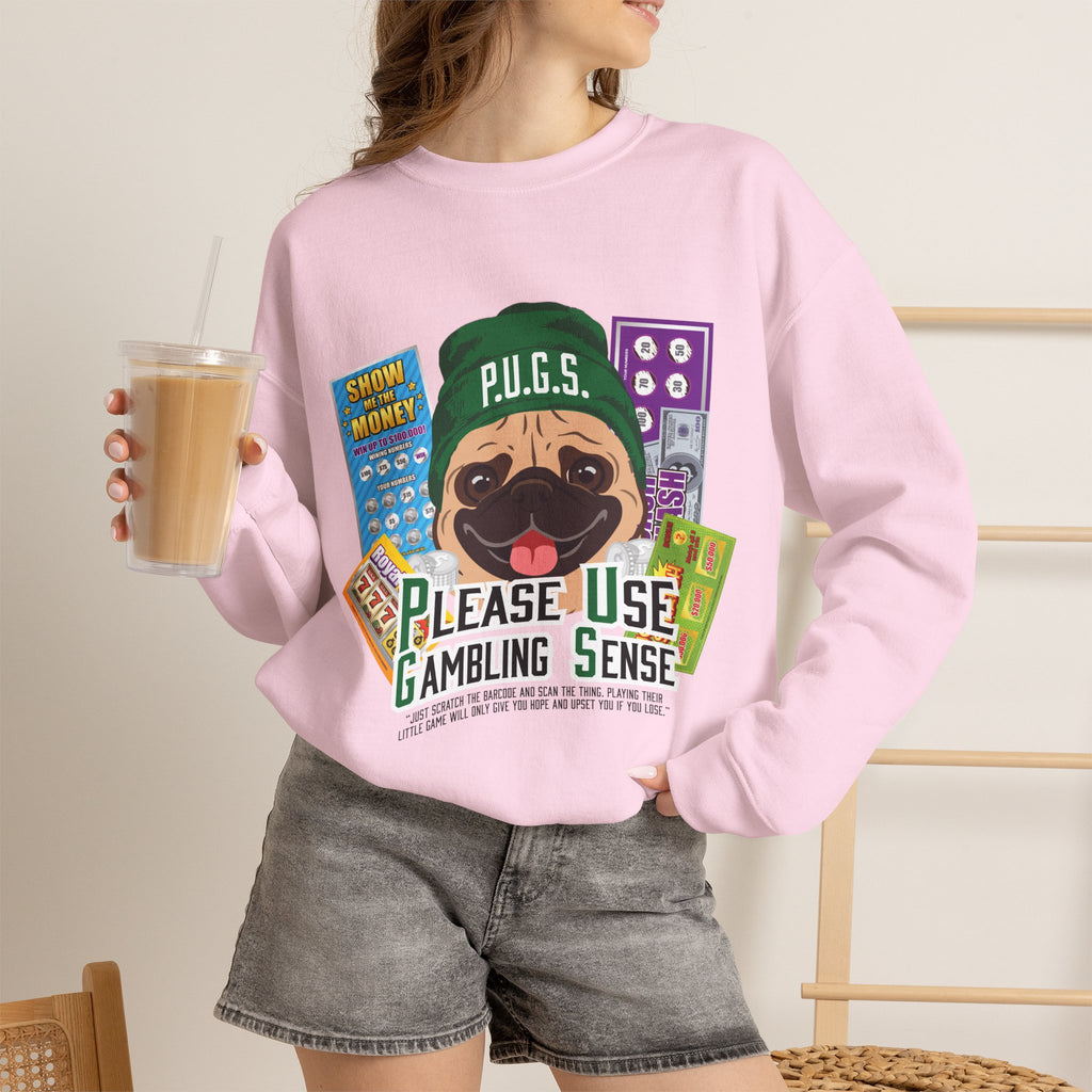 Funny Scratch-off Lottery Sweatshirt by P.U.G.S. Apparel