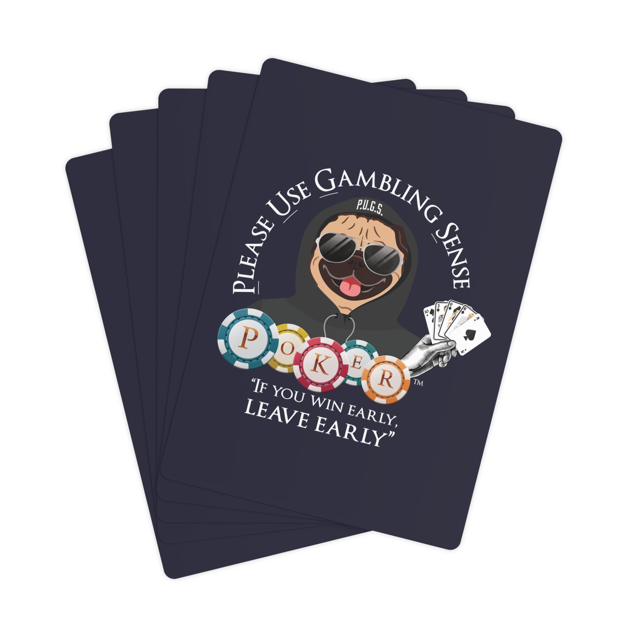 Poker “Leave Early” Playing Cards