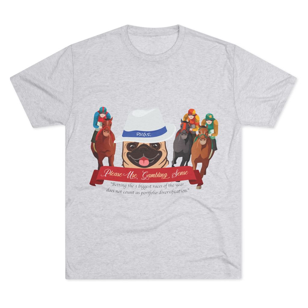 funny horse racing graphic tee by P.U.G.S. Apparel