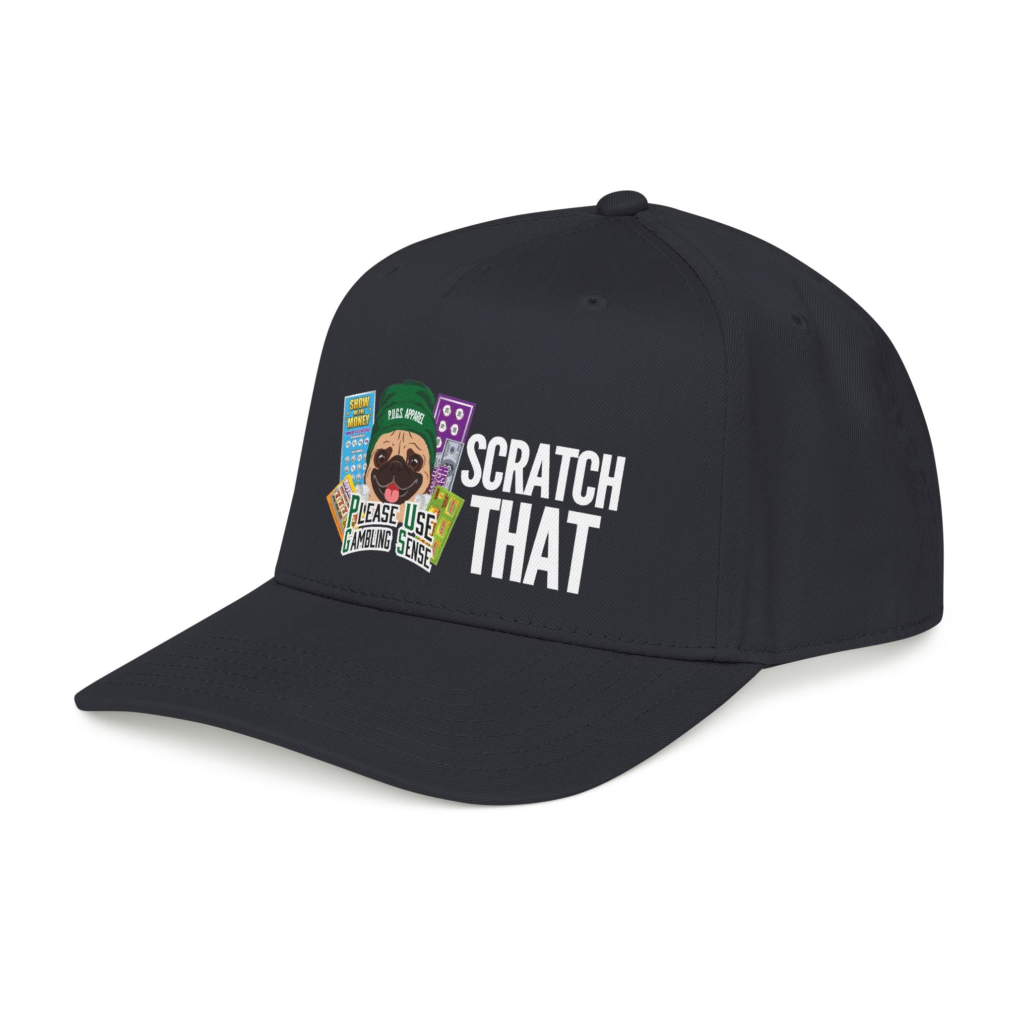 Funny Scratch-off Lottery baseball cap P.U.G.S. Apparel
