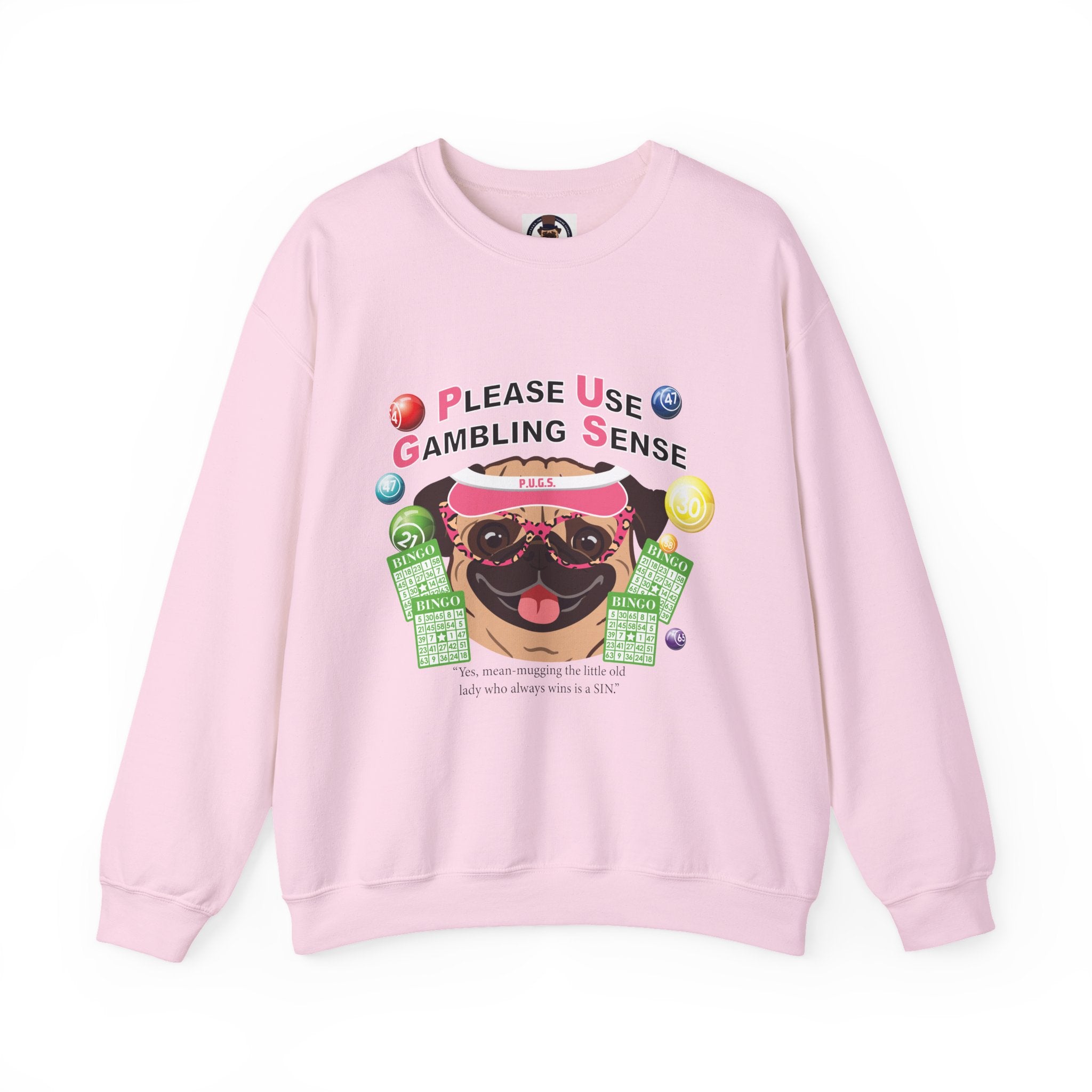 Funny graphic hoodie, Craps Praying Collection by P.U.G.S. Apparel
