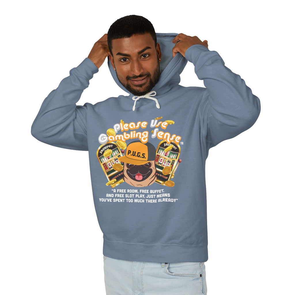 Funny slot machine graphic hoodie by P.U.G.S. Apparel