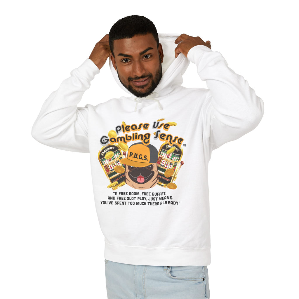 Funny slot machine graphic hoodie by P.U.G.S. Apparel