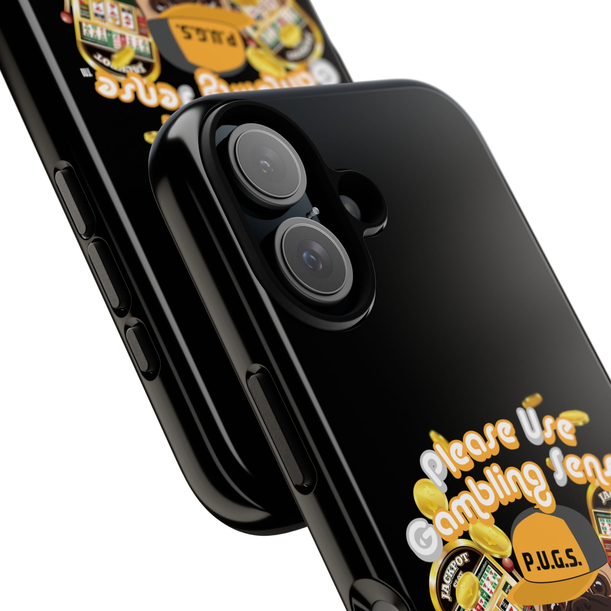 Black Slot Machine "Free Play" Gambling Phone Case — P.U.G.S. Apparel