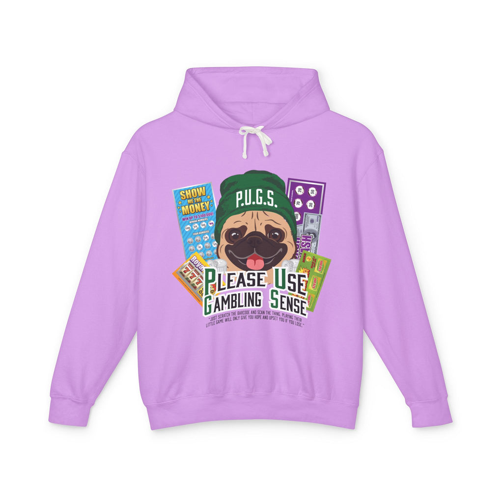 Funny scratch off lottery graphic hoodie by P.U.G.S. Apparel