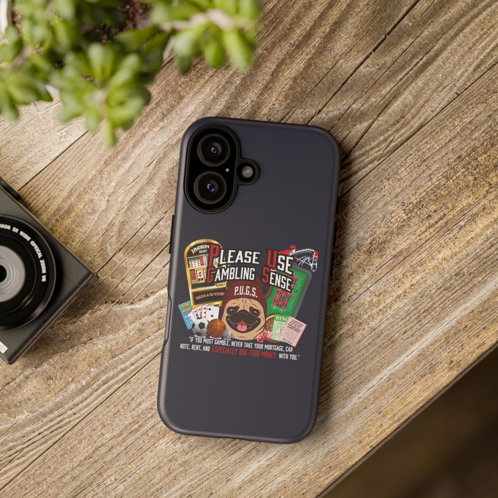 Black All Gambling Phone Case — P.U.G.S. Apparel