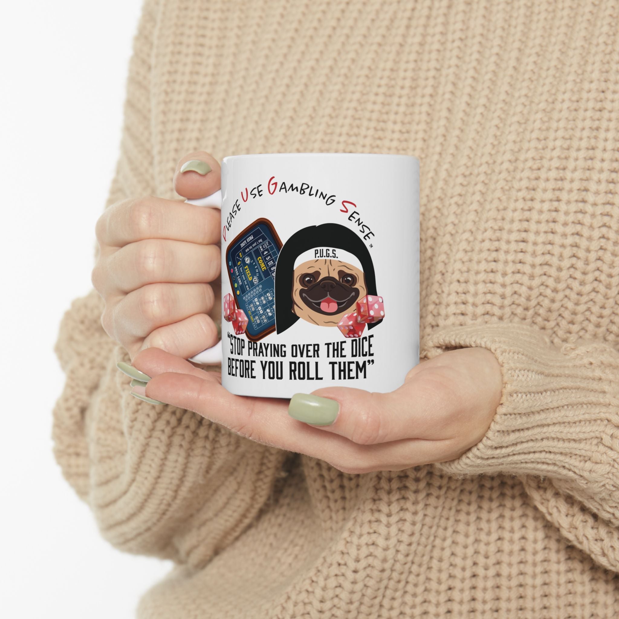 Funny Craps Mug by P.U.G.S. Apparel