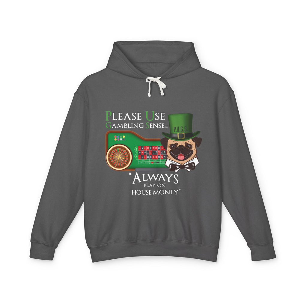 Funny roulette graphic hoodie by P.U.G.S. Apparel
