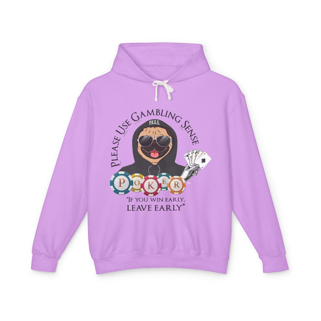 Funny poker graphic hoodie by P.U.G.S. apparel