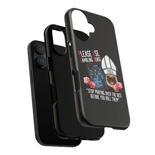Funny graphic phone cover, Craps Praying Collection by P.U.G.S. Apparel