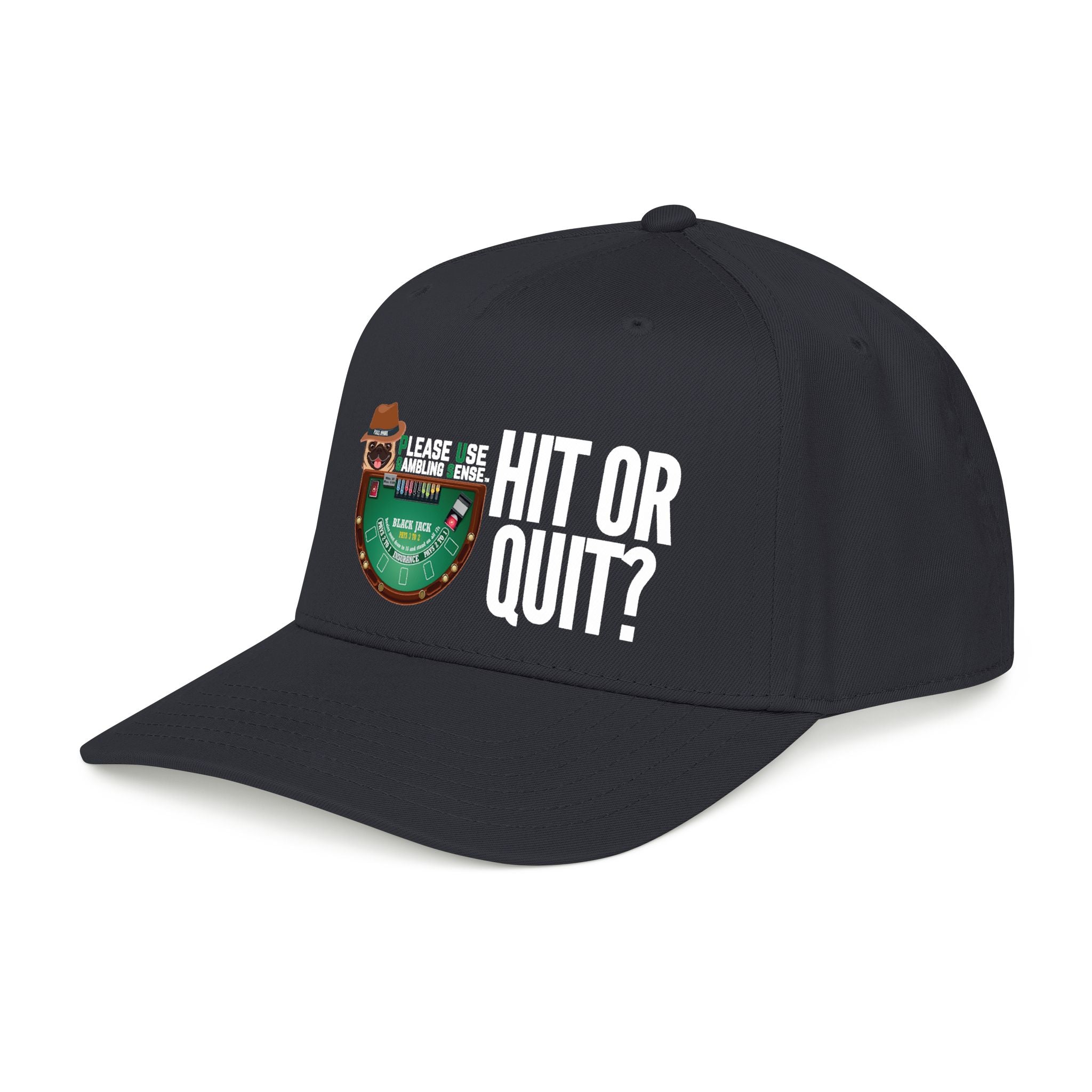 Blackjack “Hit or Quit” Mid Profile Baseball Cap by P.U.G.S. Apparel