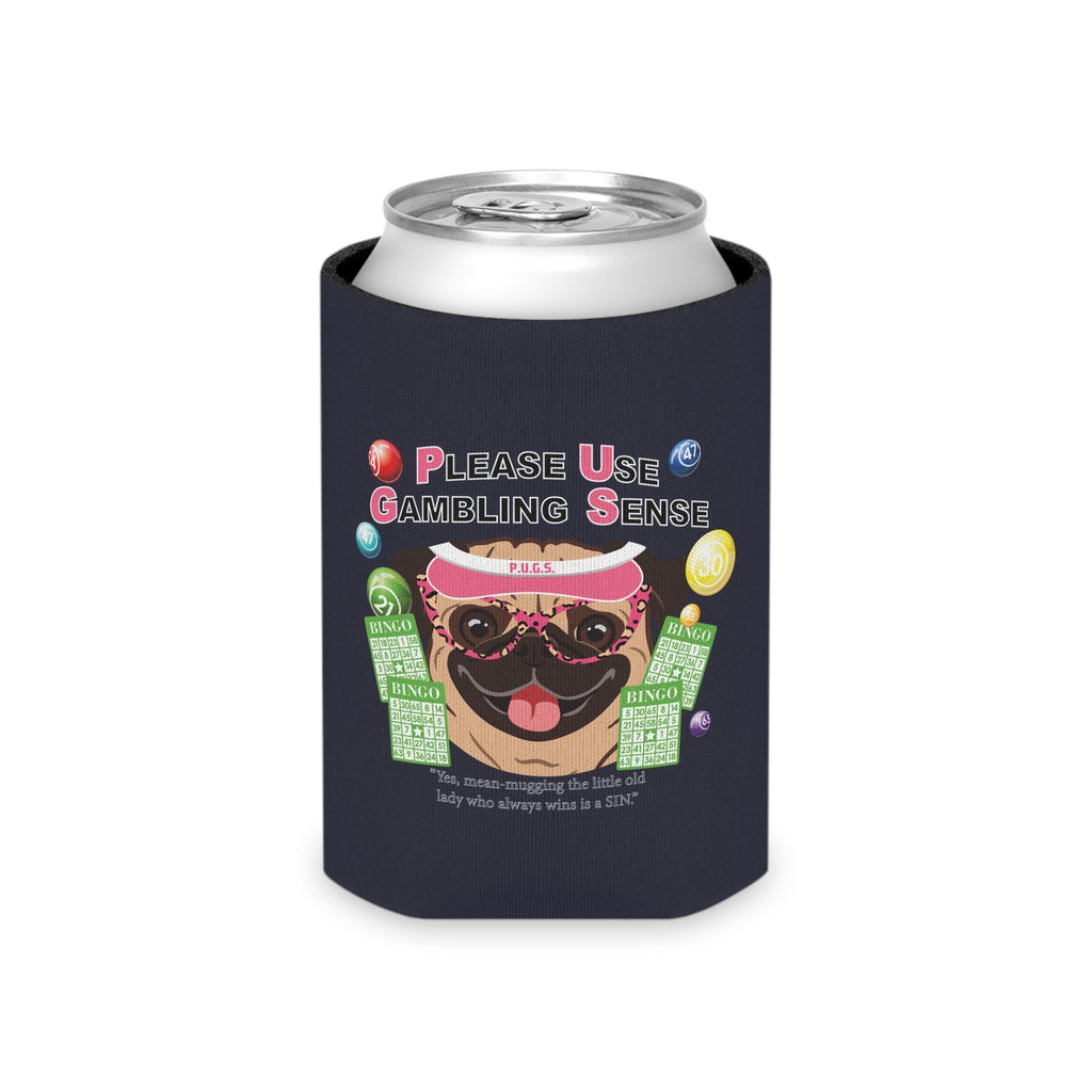Bingo "Mugging" Can Cooler by P.U.G.S. Apparel