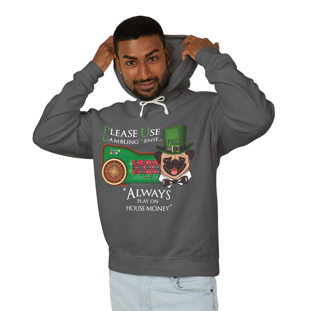 Funny roulette graphic hoodie by P.U.G.S. Apparel