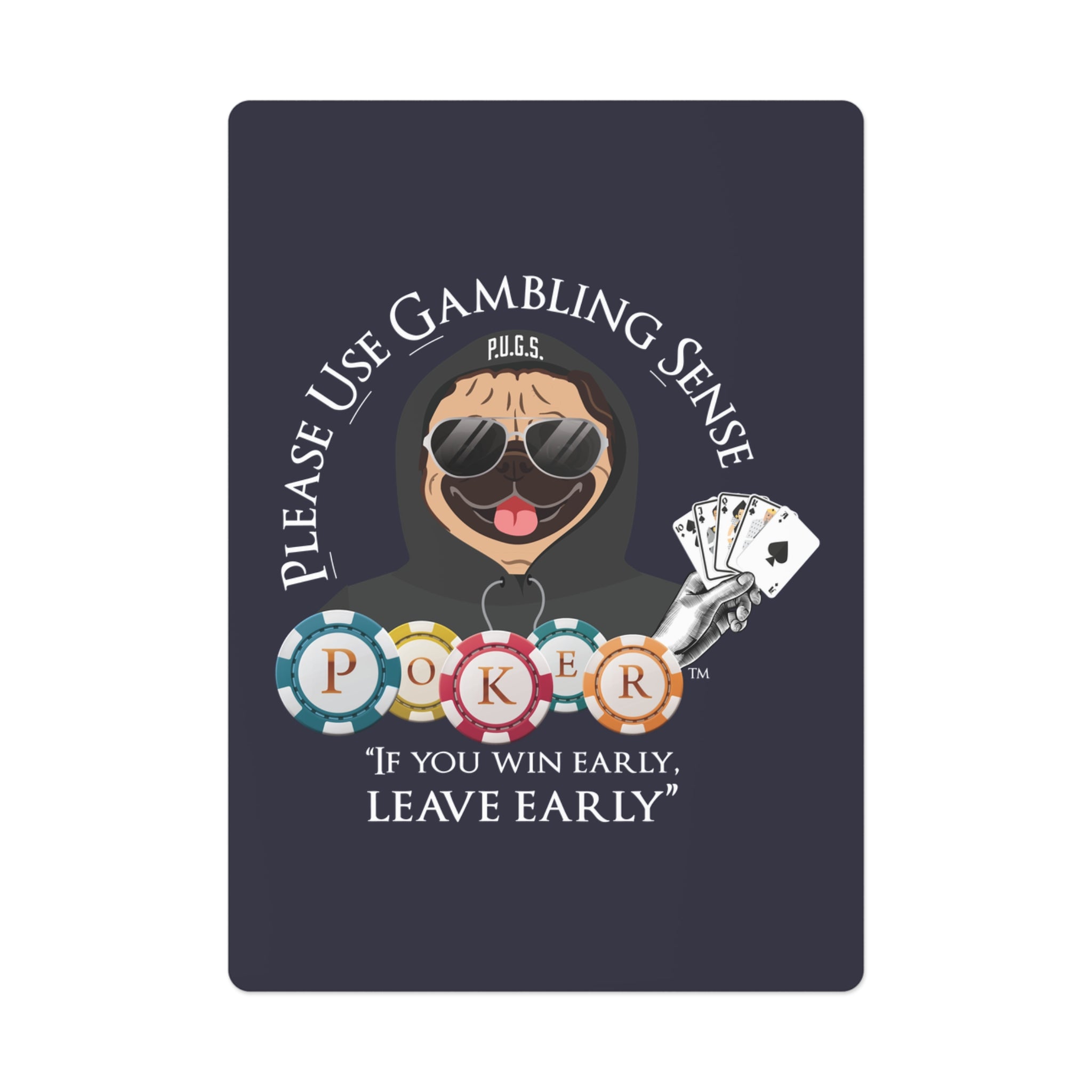 Poker “Leave Early” Playing Cards
