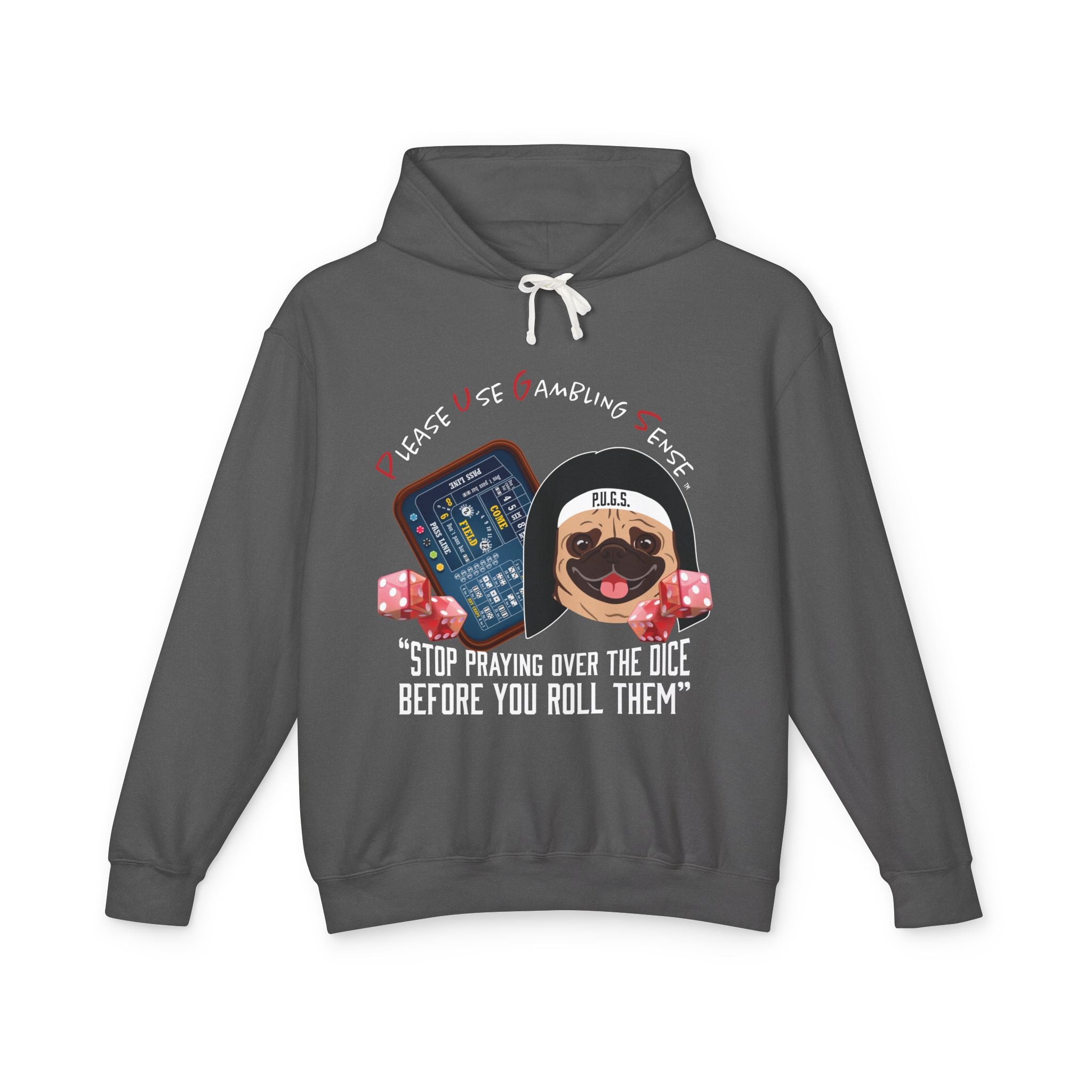 Funny Craps Hoodie by P.U.G.S. Apparel