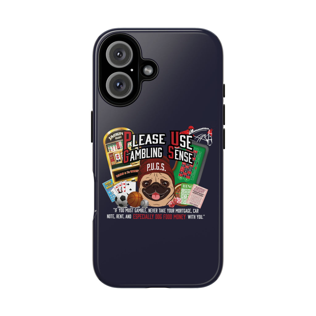 Black All Gambling Phone Case — P.U.G.S. Apparel