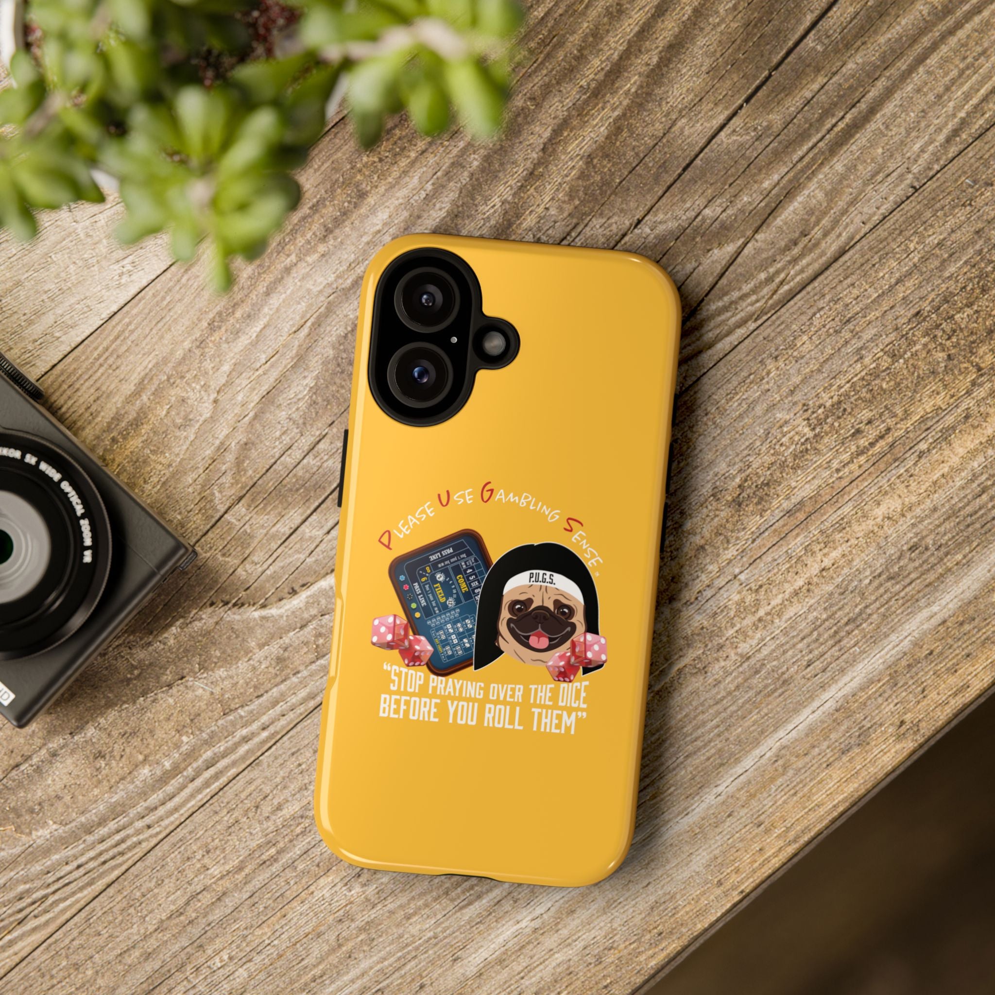 Funny Craps Phone Cover by P.U.G.S. Apparel