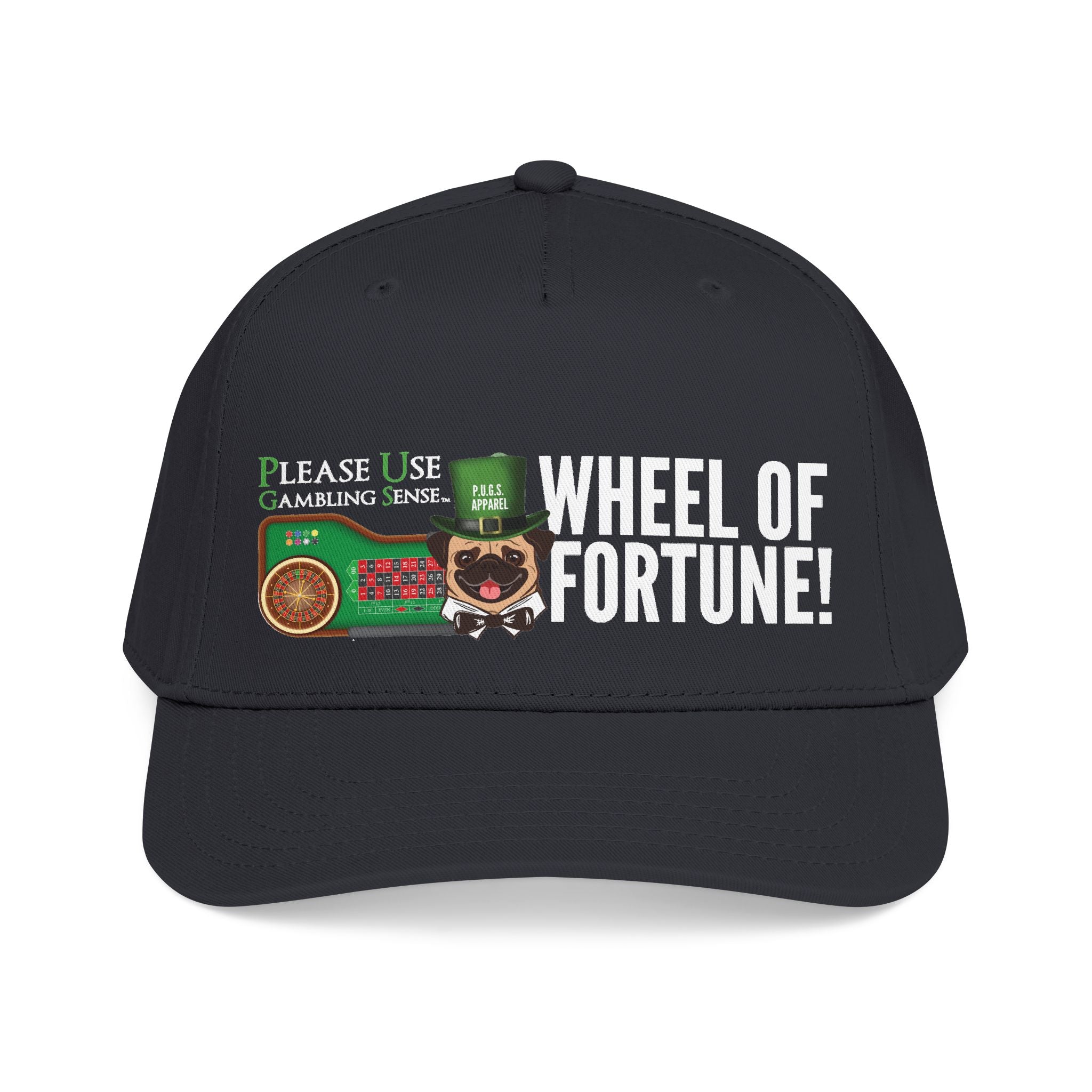 Roulette "House Money" Mid Profile Baseball Cap by P.U.G.S. Apparel