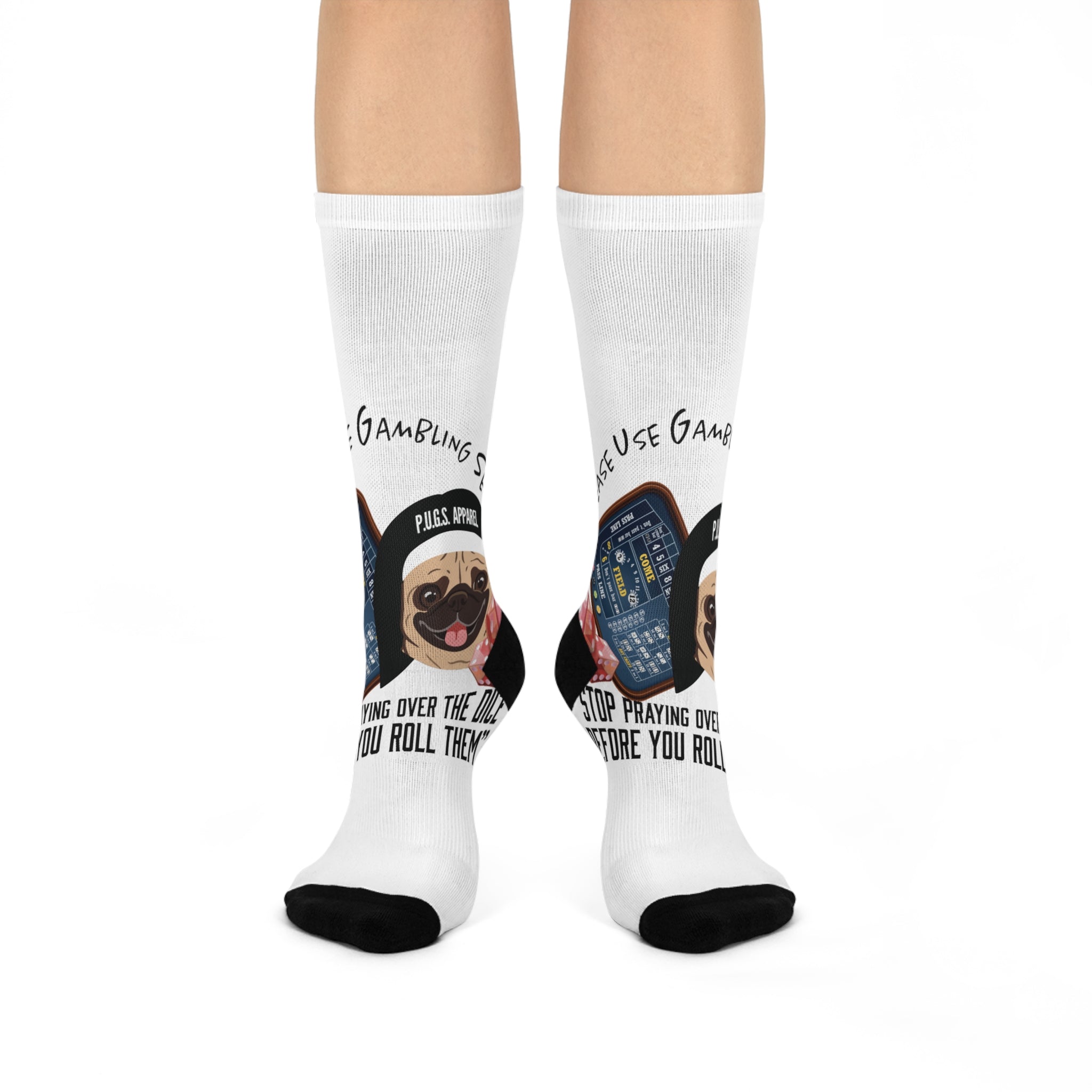 craps crew socks by P.U.G.S. Apparel
