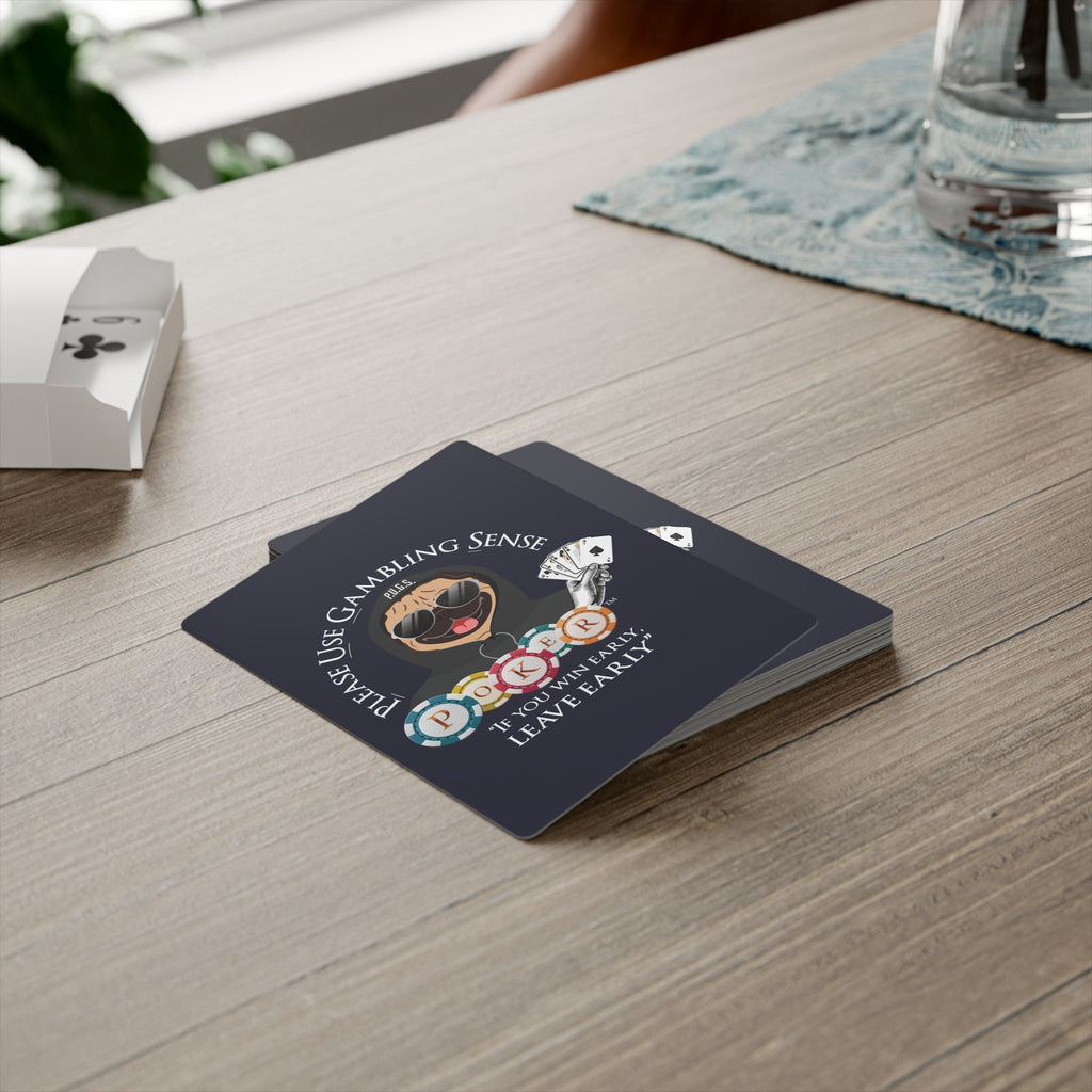 Poker “Leave Early” Playing Cards