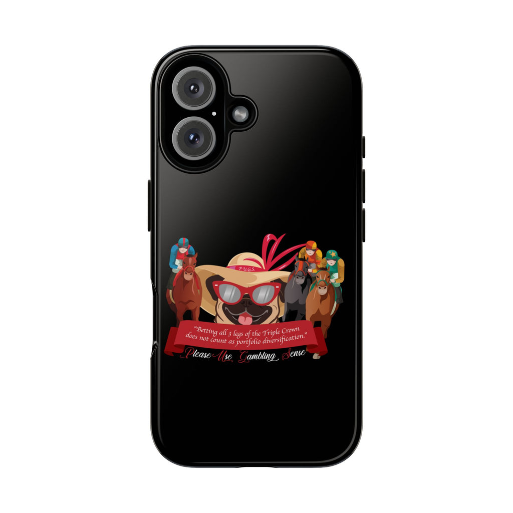 Black Horse Racing "Betting" Phone Case — P.U.G.S. Apparel