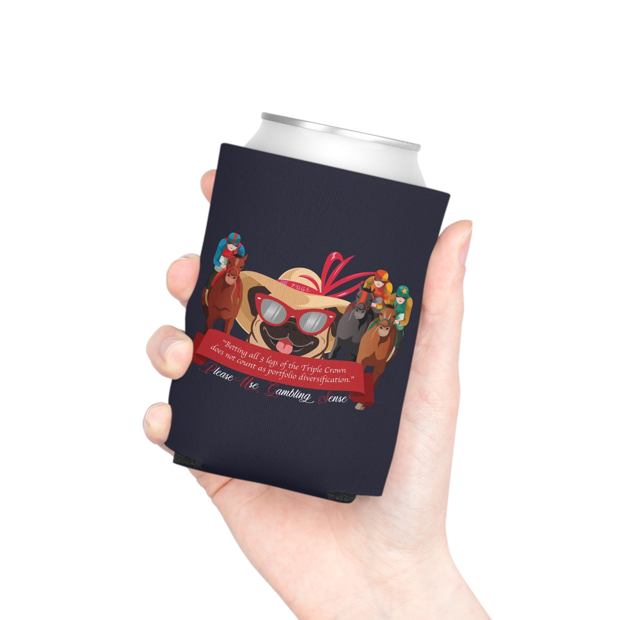 Horse Racing "Betting" Can Cooler by P.U.G.S. Apparel