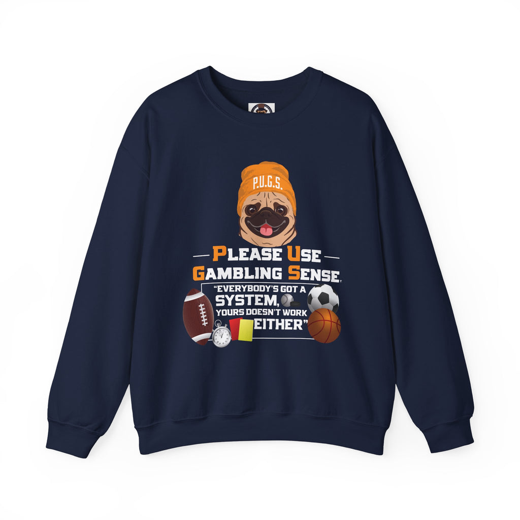 Funny Sports Betting Graphic Sweatshirt by P.U.G.S. apparel