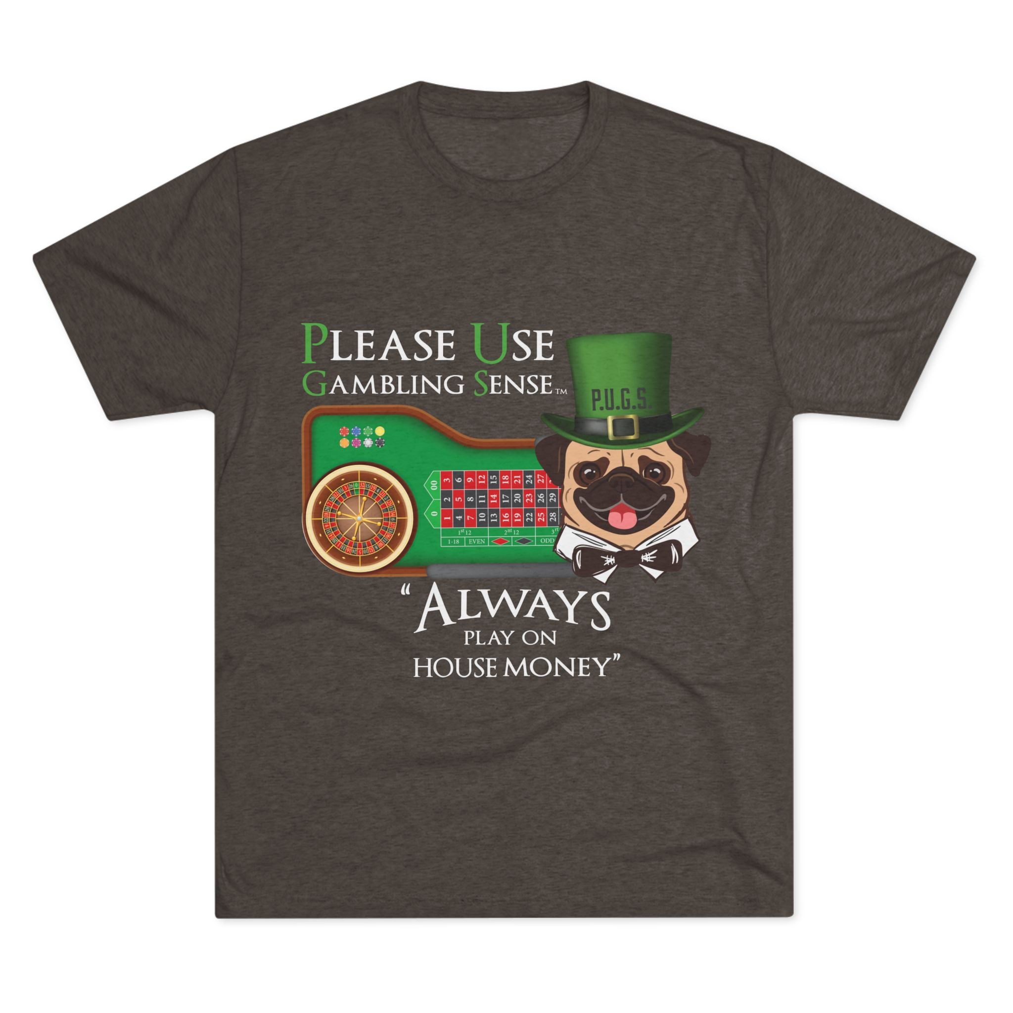 ROULETTE “House Money” Graphic Tee by P.U.G.S. Apparel, Unisex