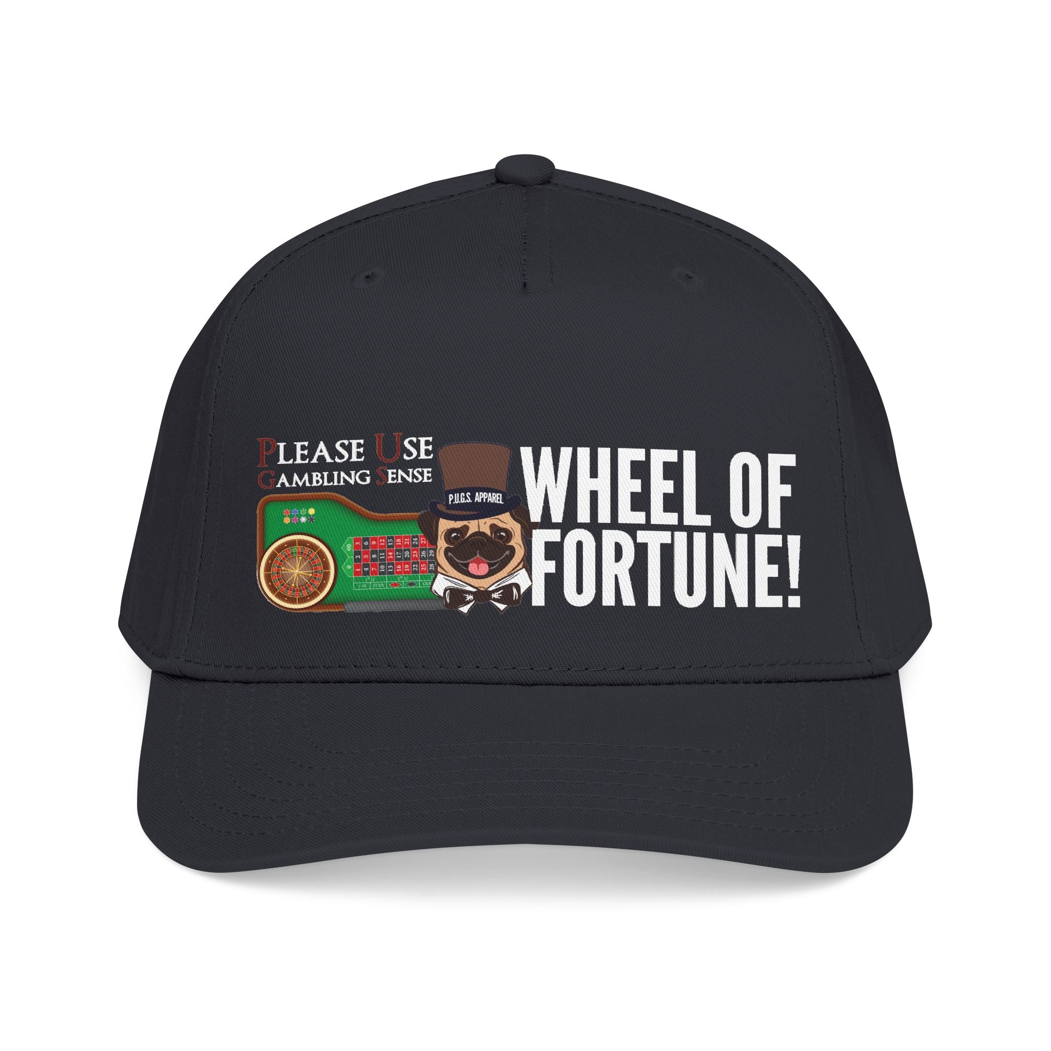 Roulette "House Money" Mid Profile Baseball Cap by P.U.G.S. Apparel