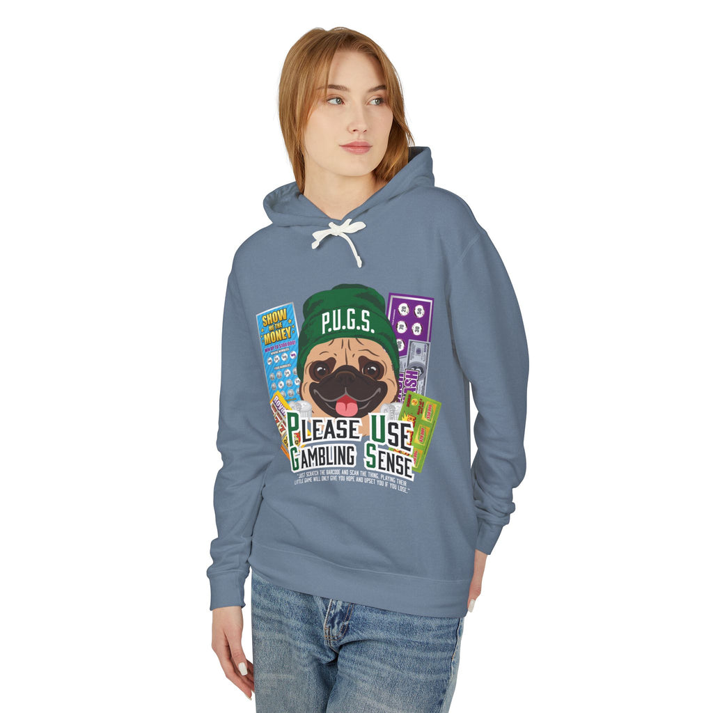 Funny scratch off lottery graphic hoodie by P.U.G.S. Apparel