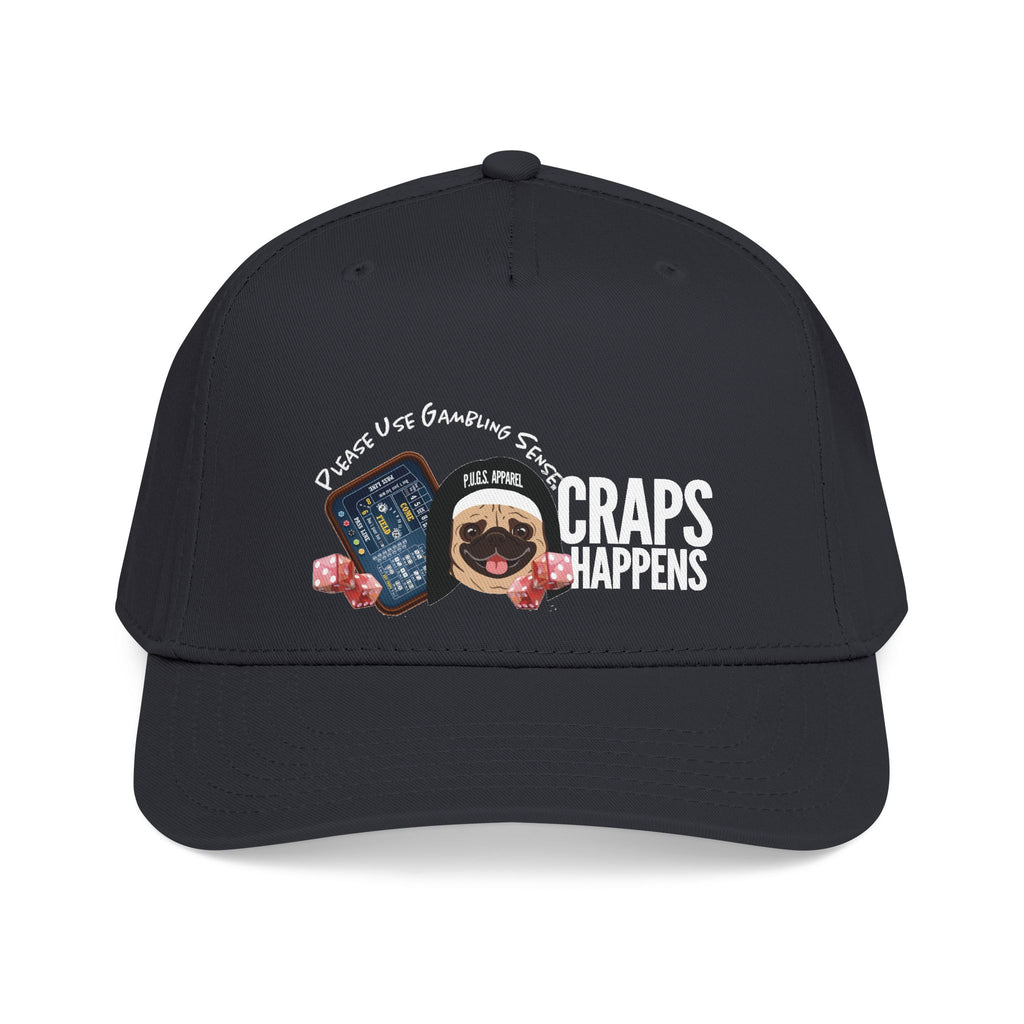Craps "Happens" Mid Profile Baseball Cap by P.U.G.S. Apparel