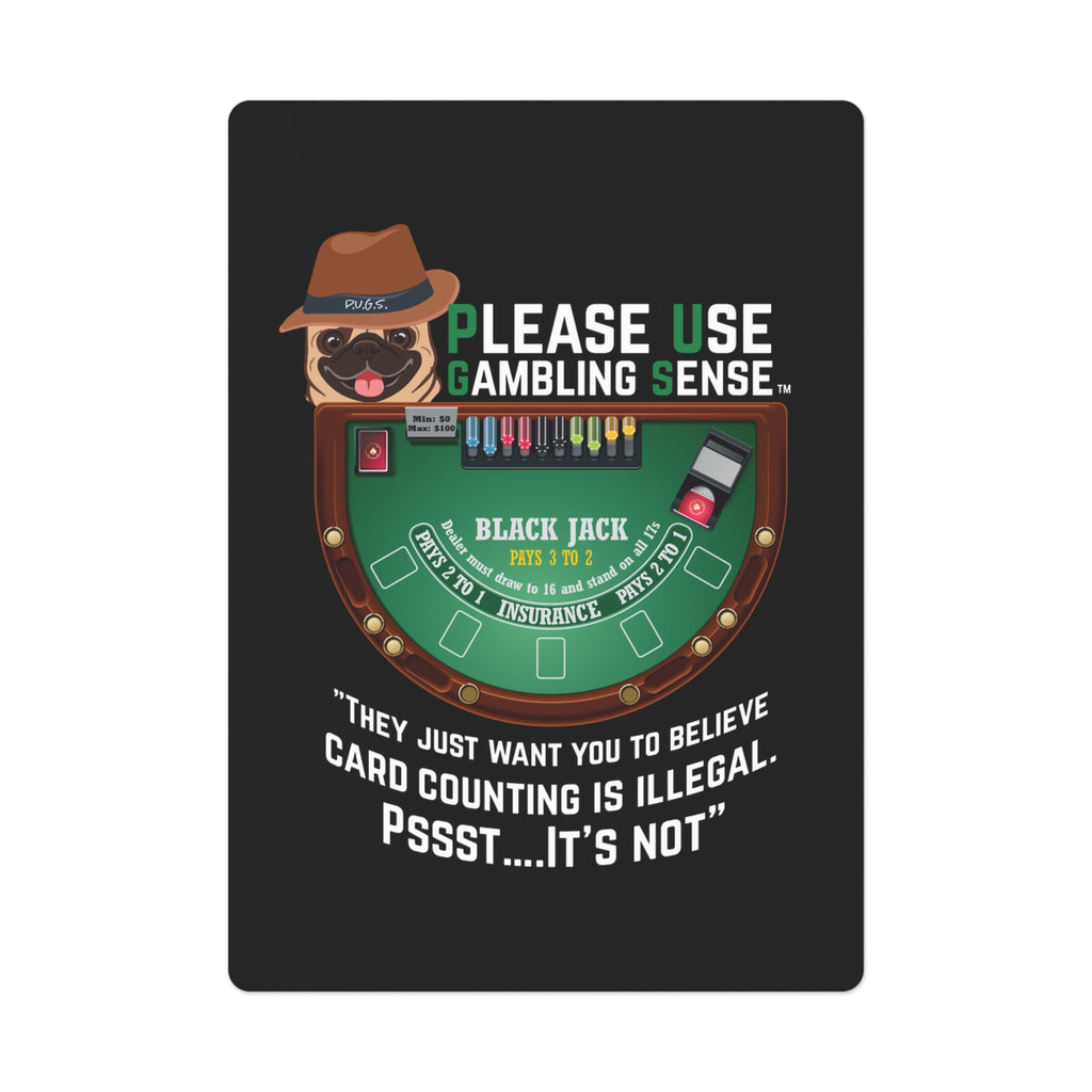 Funny Blackjack playing cards by P.U.G.S. Apparel