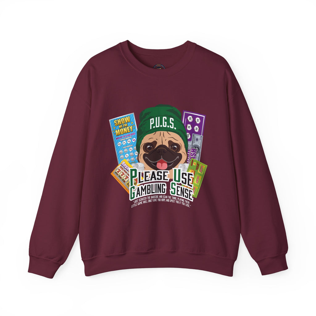 Funny Scratch-off Lottery Sweatshirt by P.U.G.S. Apparel