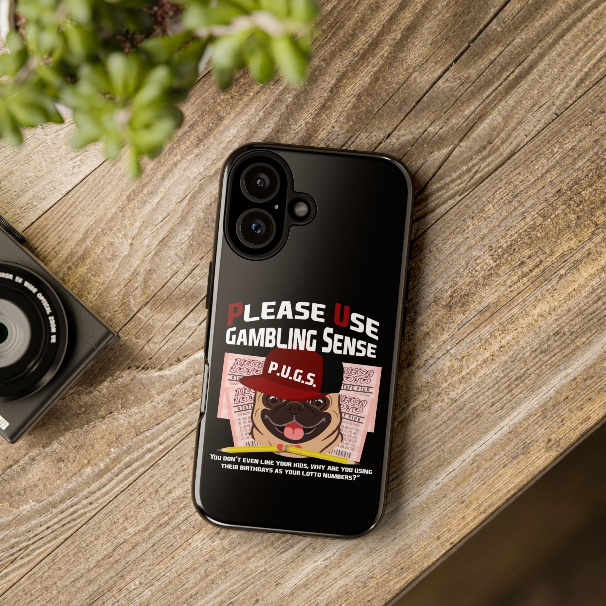 Black Lottery "Birthdays" Phone Case — P.U.G.S. Apparel