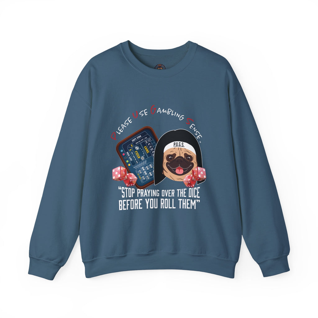 Funny Craps Sweatshirt by P.U.G.S. Apparel