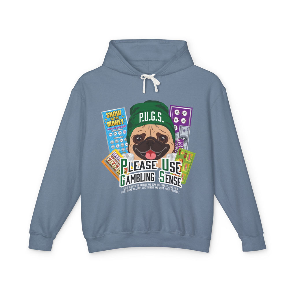 Funny scratch off lottery graphic hoodie by P.U.G.S. Apparel