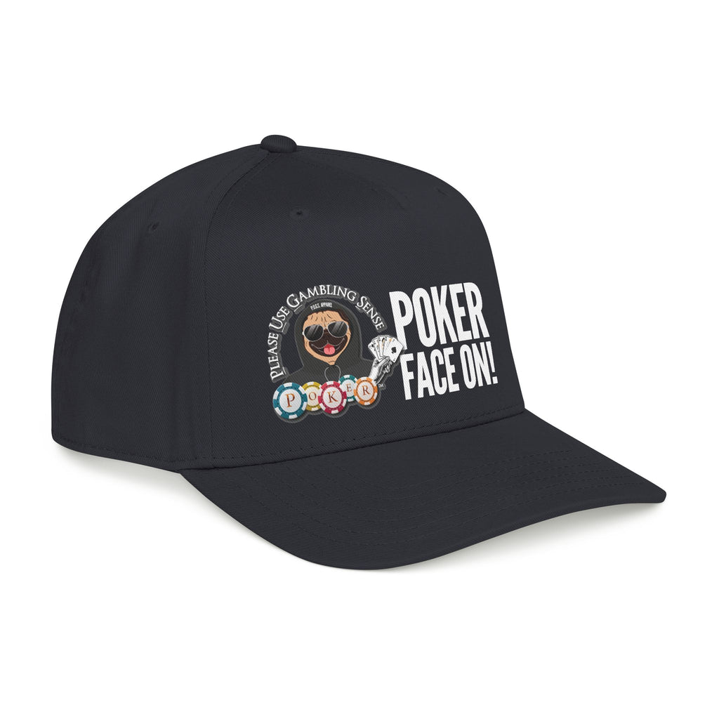 Poker "Leave Early" Mid Profile Baseball Cap by P.U.G.S. Apparel