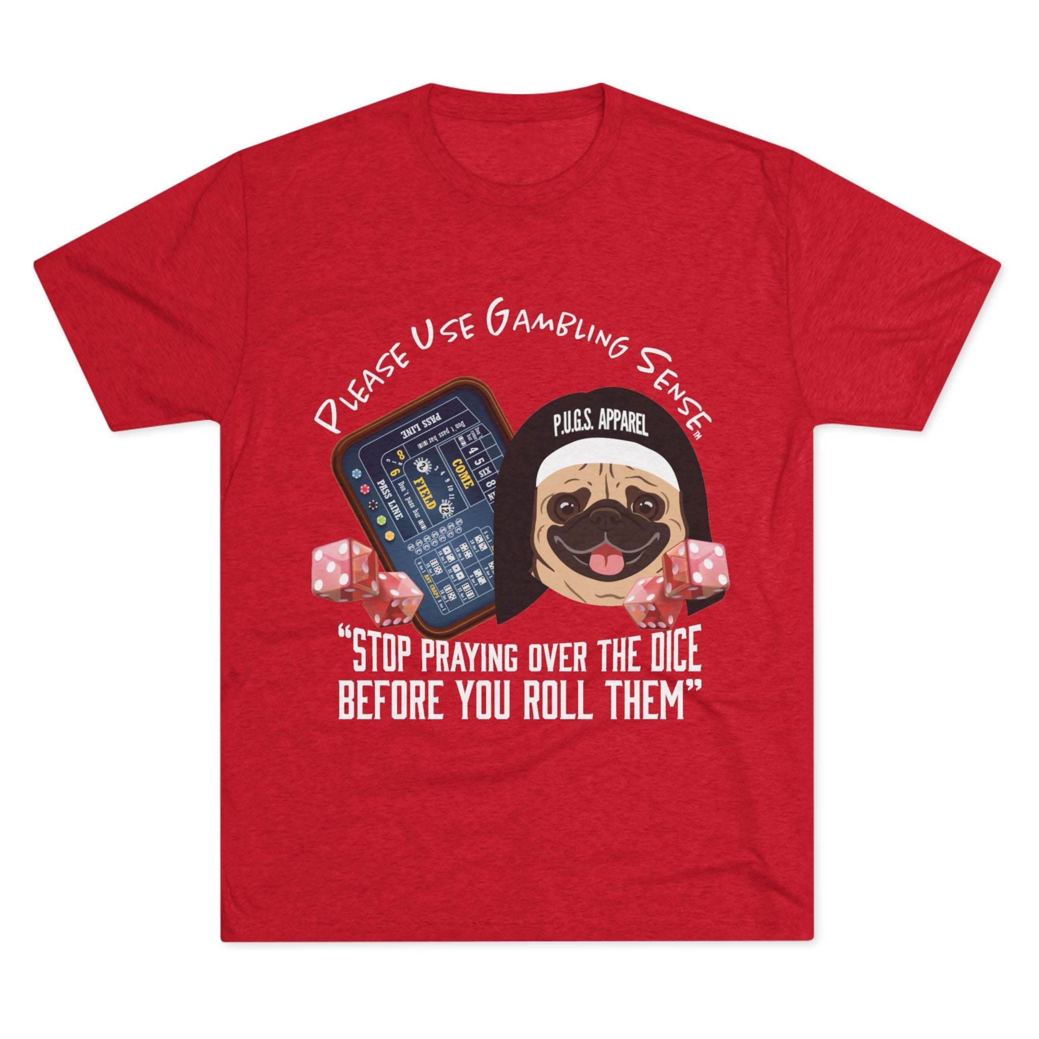 Craps Dice "Praying" Unisex Graphic Tee