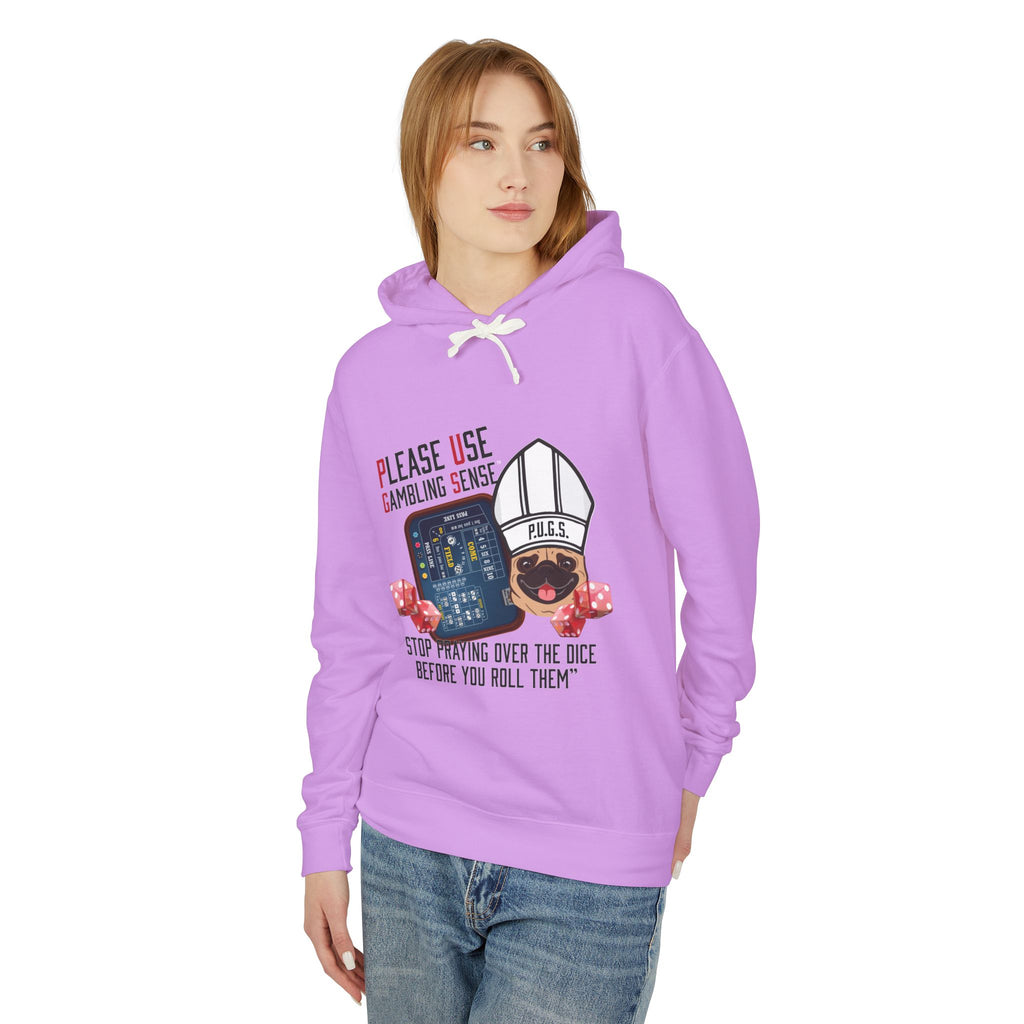 Funny craps gambling hoodie by P.U.G.S. Apparel